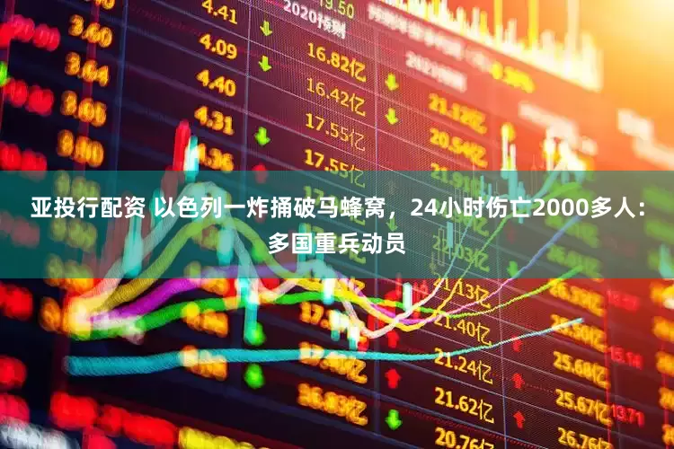 亚投行配资 以色列一炸捅破马蜂窝，24小时伤亡2000多人：多国重兵动员